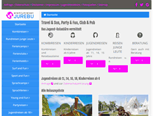 Tablet Screenshot of jugend-reisebuero.de